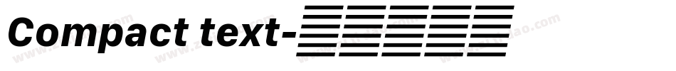 Compact text字体转换